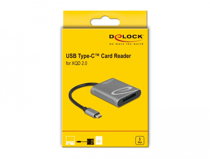 DeLOCK Lecteur de carte USB Type C pour cartes de mémoire XQD 2.0 Neuf - vue 2