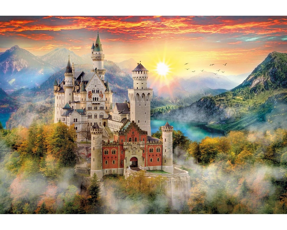 Puzzle 2000 pièces : Neuschwanstein Clementoni Puzzles - vue 3