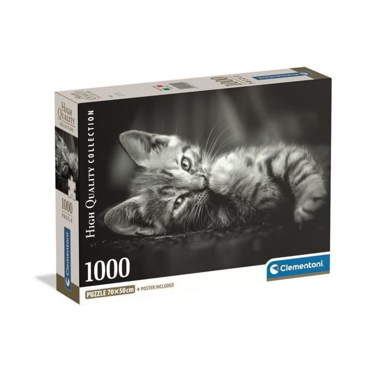 Puzzle Compact 1000 pièces : Chaton Clementoni Puzzles - vue 3