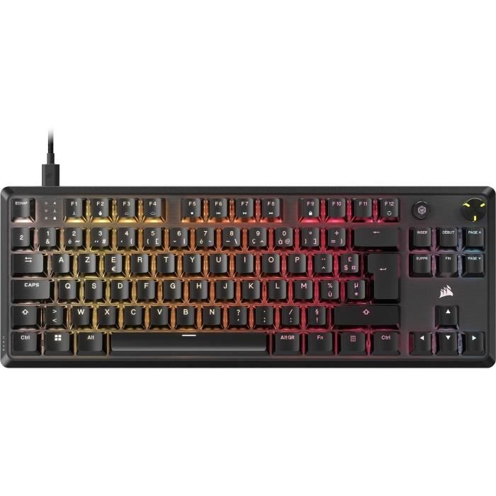 Clavier Gaming - K70 Core TKL - RGB - Switchs MLX Red v2 - Filaire - Neuf