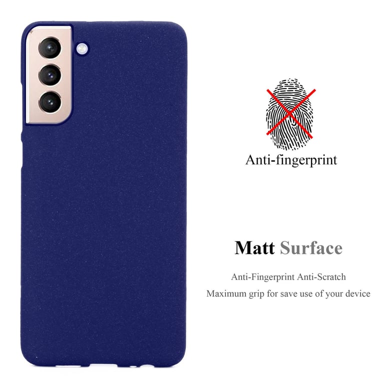 Coque pour Samsung Galaxy S22 en FROST BLEU FONCÉ Housse de protection Étui en silicone TPU flexible