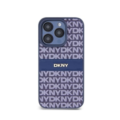 Custodia per iPhone 14 Pro Max Modello ripetuto Tonal Stripe con logo metallizzato