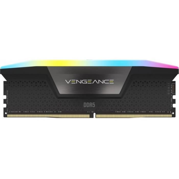 RAM CORSAIR Vengeance RGB DDR5 2x16GB DIMM 6200MHz Unbuffered 36 39 39 76 STD PMIC XMP 3.0 - vue 6