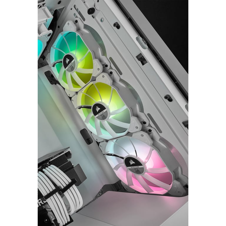 Corsair SP120 RGB ELITE Boitier PC Ventilateur 12 cm Blanc 1 pièce(s) - Neuf