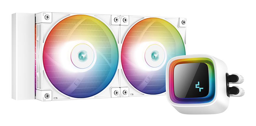 DeepCool LS520 WH Processeur Refroidisseur de liquide tout en un 12 cm 1 pièce Neuf