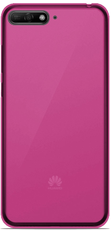 Coque silicone unie compatible Givré Rose Huawei Honor 7A