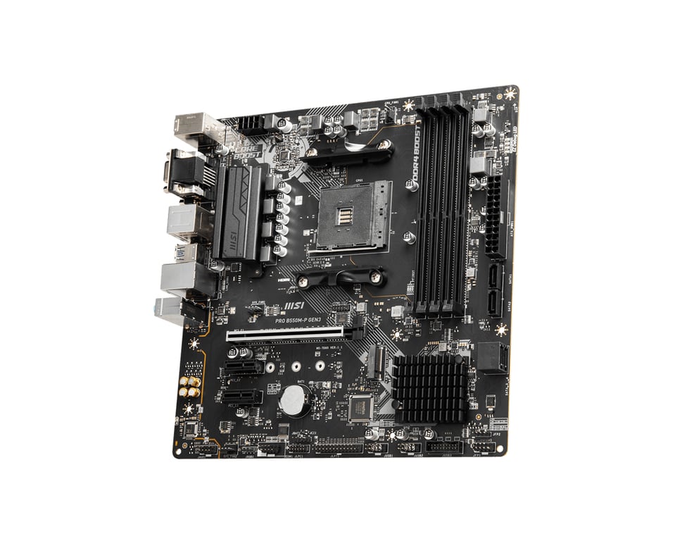 MSI PRO B550M P GEN3 carte mère AMD B550 Emplacement AM4 micro ATX Neuf - vue 4