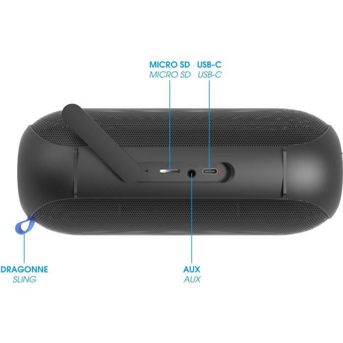 Enceinte portable bluetooth RYGTH Toogo Led Neuf - vue 3