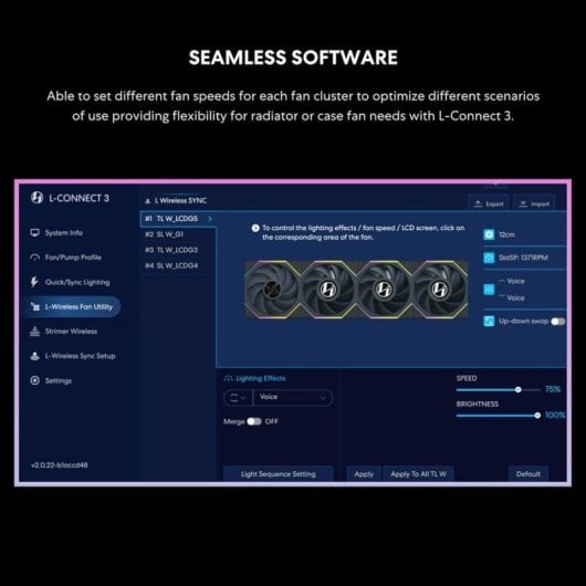 LIAN LI UNI FAN TL Sans fil ARGB PWM Neuf - vue 9
