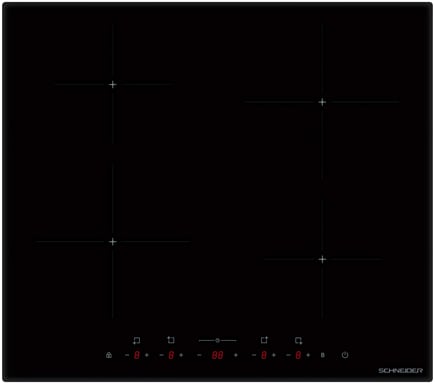 Schneider SCTI604BS - Table induction 4 feux Noir