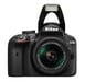 Nikon D3400 DX + 18-55mm Kit d'appareil-photo SLR 24,2 MP CMOS 6000 x 4000 pixels Noir