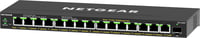 Switch NETGEAR 16 porte PoE+ Gigabit Ethernet Plus ad alta potenza (231W) con 1 porta SFP (GS316EPP) Connessione Gigabit Ethernet (10/100/1000) gestita, con supporto dell'alimentazione via Ethernet (PoE) Nero