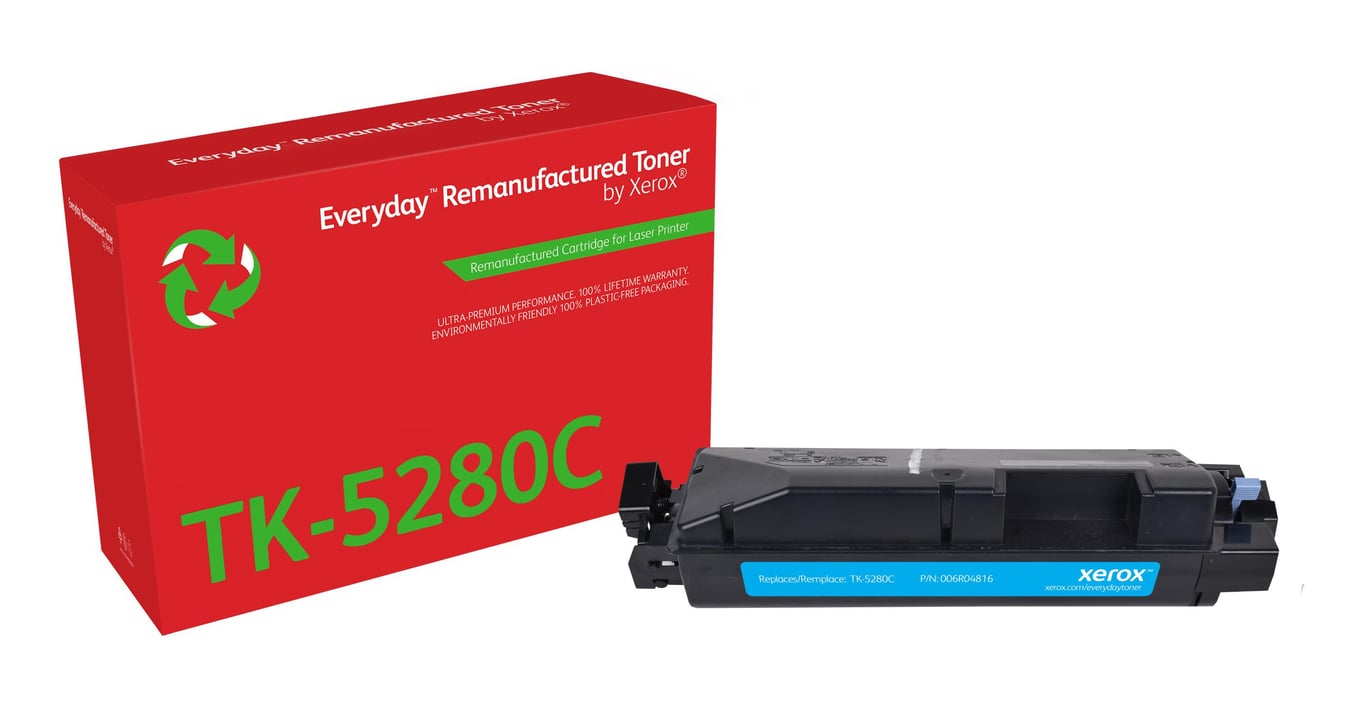Everyday Rigenerato Toner rigenerato Everyday? di Xerox Ciano compatibile con Kyocera TK Capacità standard - vue 2