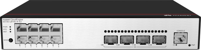 Huawei Switch S5735-L8T4S-A-V2 (8 porte GE, 4 porte GE SFP, alimentazione CA) + licenza L-MLIC-S57L (98011977)