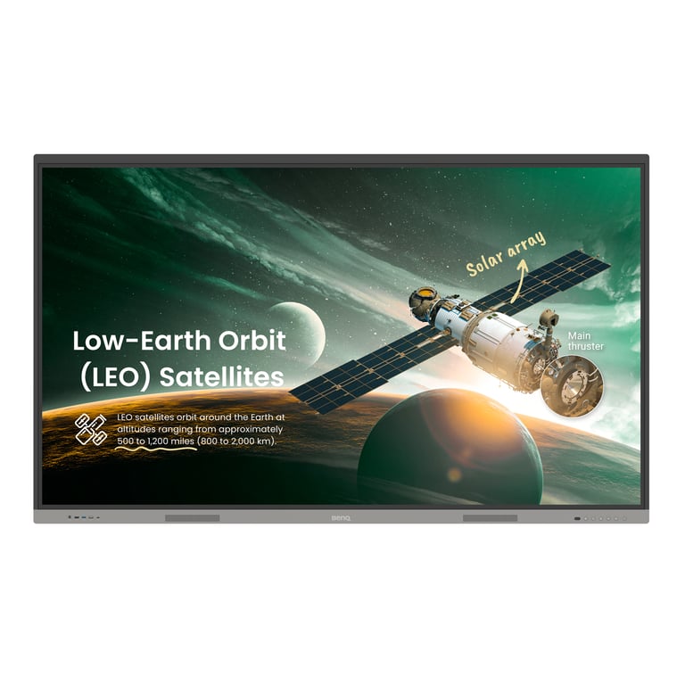 BenQ RE7503A tableau blanc interactif 190,5 cm (75 ) 3840 x 2160 pixels Écran tactile Noir Neuf