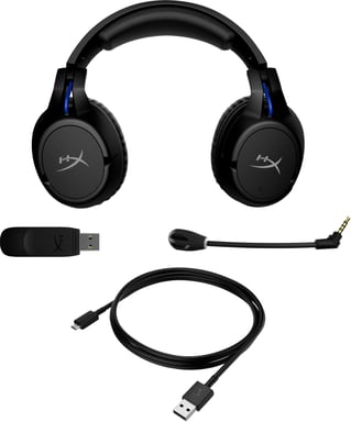 HyperX Cloud Flight - Cuffie da gioco wireless (nero-blu) - PS5-PS4