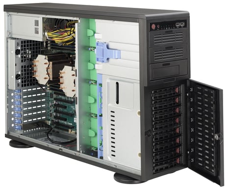 Supermicro SuperChassis 743AC-668B Full Tower Negro 668 W