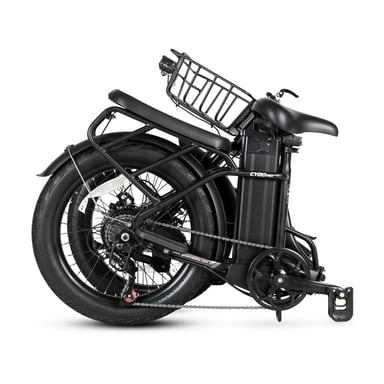 Bicicleta eléctrica plegable urbana SAMEBIKE CY20 Pro con batería de 36 V y 13 Ah, Shimano de 7 velocidades - Azul oscuro