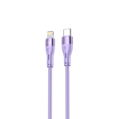 Câble Tellur Silicone Type-C vers Lightning, PD18W, 1m, violet