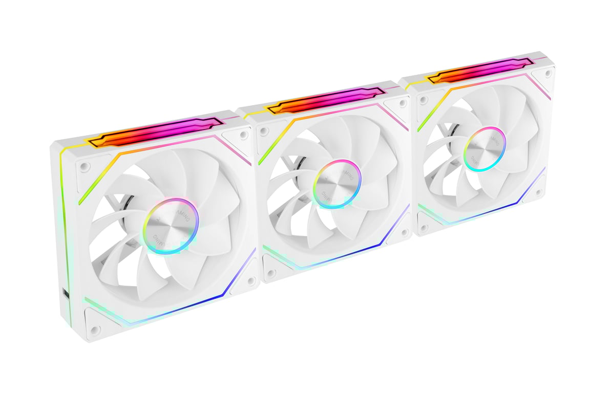 Ventilador suplementario Mars Gaming MF LINKFINITYKIT2R 120mm 1800RPM RGB con conexión magnética - vue 3