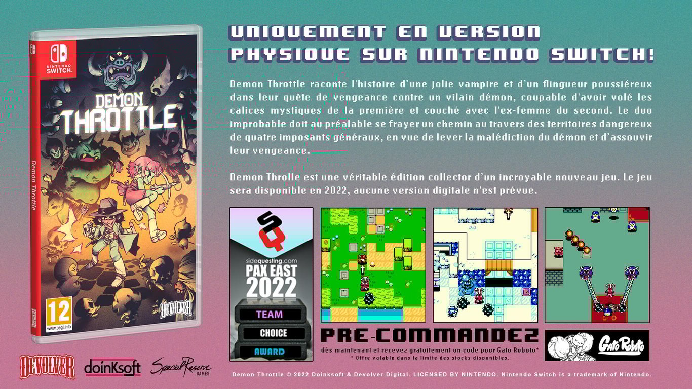 Demon Throttle Nintendo SWITCH Neuf