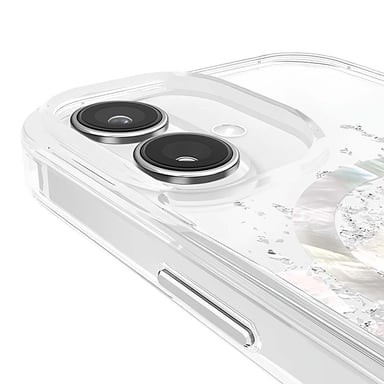 Custodia per iPhone 16 MagSafe antiurto antimicrobica Decorata con madreperla