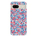 Coque en silicone - Compatible pour Google Pixel 8a - design liberty wiltshire bleu