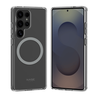 Custodia magnetica antiurto invisibile realizzata con il 75% di plastica riciclata per Samsung Galaxy S25 Ultra 5G, trasparente