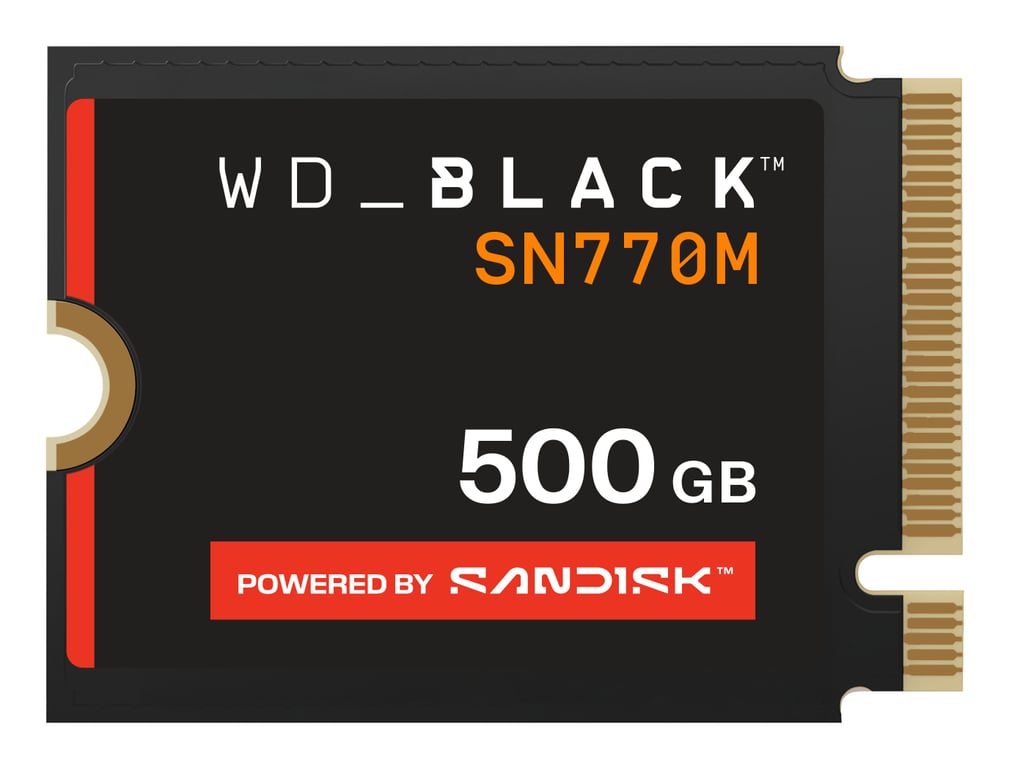 SSD WESTERN DIGITAL SN770M 500GB .2 PCIe 4.0 x4 NVMe 3D TLC - vue 2