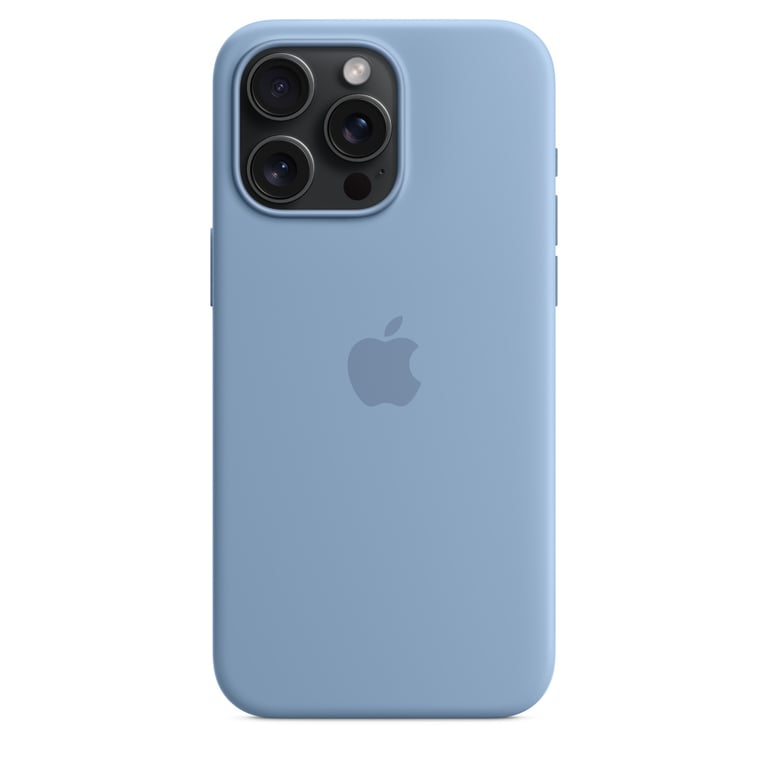 Apple Coque Silicone MagSafe iPhone 15 Pro Max Ciel - vue 4