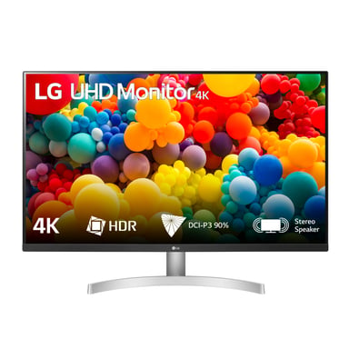 LG 32UN500-W 80 cm (31.5'') 3840 x 2160 pixels 4K Ultra HD Noir, Argent, Blanc
