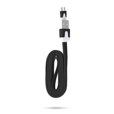 Cable Noodle 1m pour Manette Playstation 4 PS4 USB / Micro USB 1m Noodle Universel Universel (NOIR)