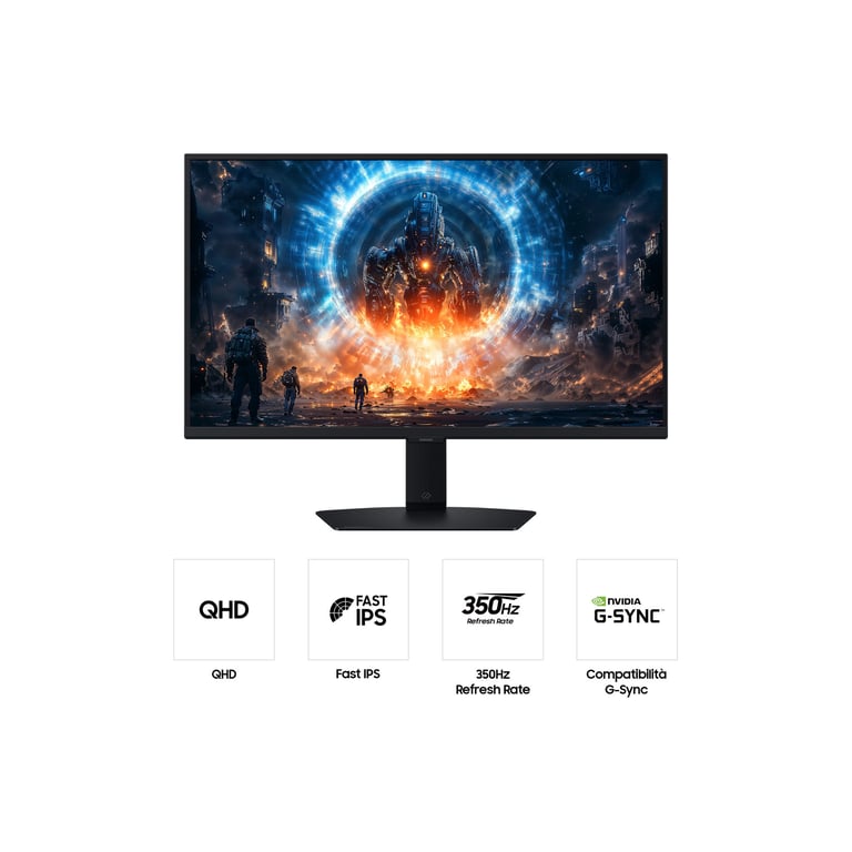Samsung Écran PC Gaming 27 Odyssey G6 G60F QHD 350Hz - vue 3