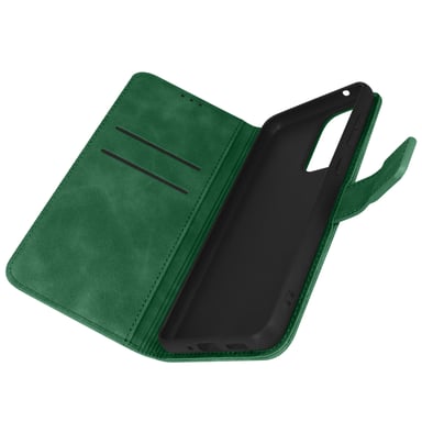 Funda Samsung Galaxy A33 5G Efecto Ante Tarjetero Soporte Vídeo, Forcell Verde