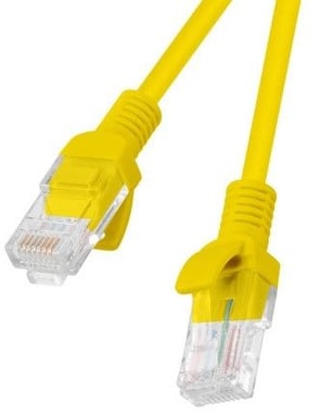 Cavo di rete Lanberg PCU6-10CC-0025-Y Giallo 0,25 m Cat6 U/UTP (UTP)