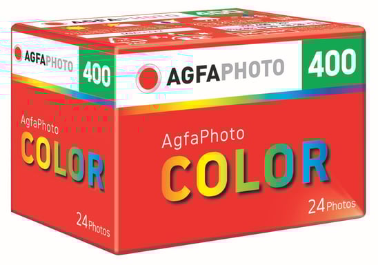AGFA PHOTO Colour 400 – Film Couleur 135mm, 24 Poses, ISO 400, Compatible Appareils Photo Argentiques, Excellente Qualité d'Image, Faible Luminosité