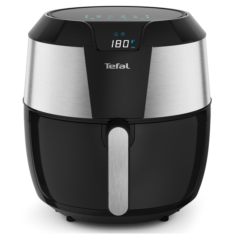 Tefal Easy Fry EY701D Unique 5,6 L Autonome 1850 W Friteuse d'air chaud Noir, Acier inoxydable - Neuf