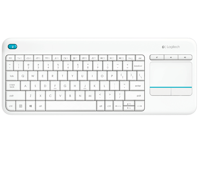 Logitech K400 Plus Tv clavier Universel RF sans fil QWERTY Espagnole Blanc - Neuf