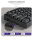 Clavier de Jeu Mécanique 3 Modes, Interrupteurs Bleus Personnalisés, Touches Macro Programmables, Rétroéclairage RGB 16.8M, Anti-ghosting, Compatible Multi-plateformes