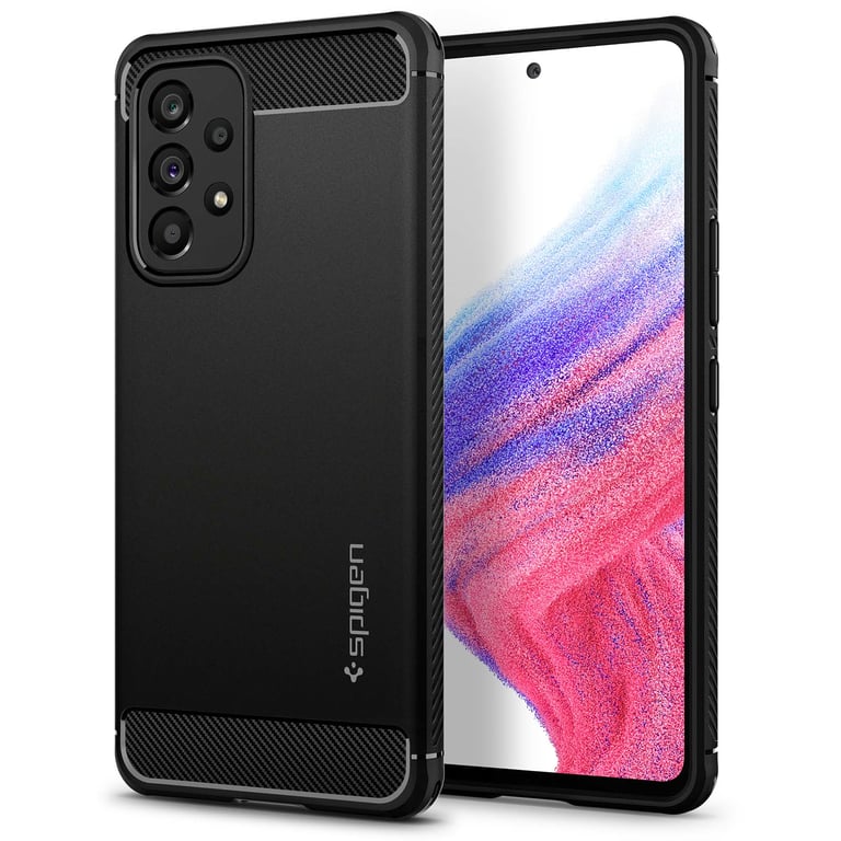Spigen Rugged Armor Coque Compatible avec Samsung Galaxy A53 5G - Noir