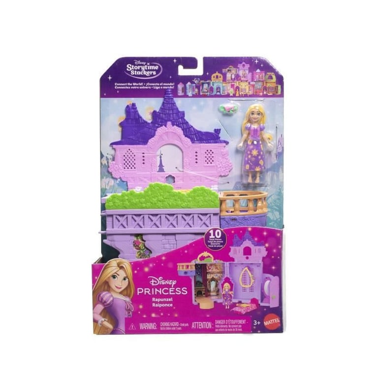 Disney - La Tour de Raiponce - Histoires a Empiler - Coffret avec poupée - Disney Princess - JDP61 - Neuf