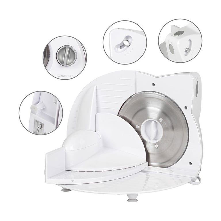 Trancheuse Clatronic AS 2958 – Lame Inox – 180 W – Épaisseur Réglable - vue 3