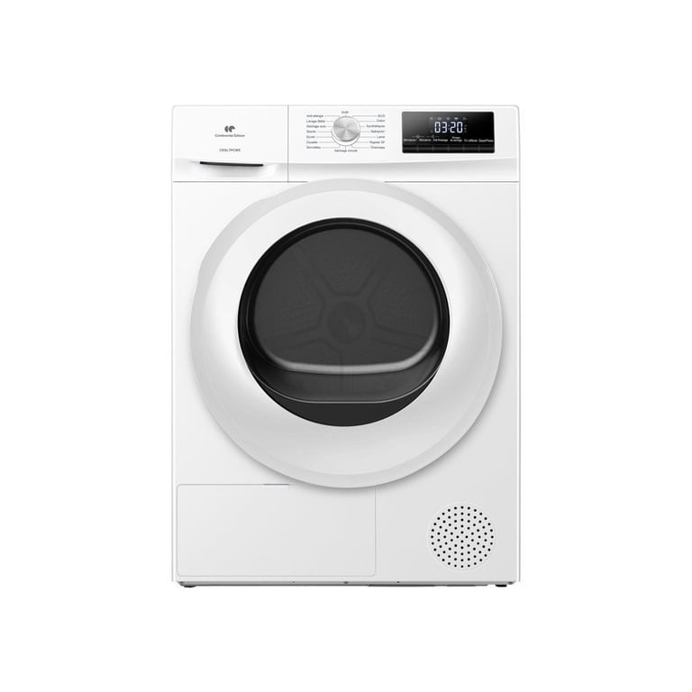 "Sèche-linge à pompe à chaleur CONTINENTAL EDISON CESL7PCWE 7 kg 60 cm Classe E Blanc - Neuf"