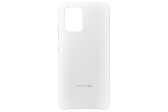 Coque en silicone pour Galaxy S10 Lite Blanc