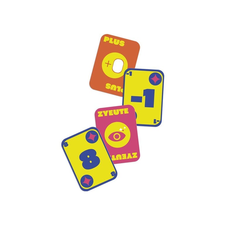 Jeu de cartes LANSAY JUKKO - Mémoire, Bluff, Rapide - 2-6 joueurs Dès 8 ans - Jaune - Neuf