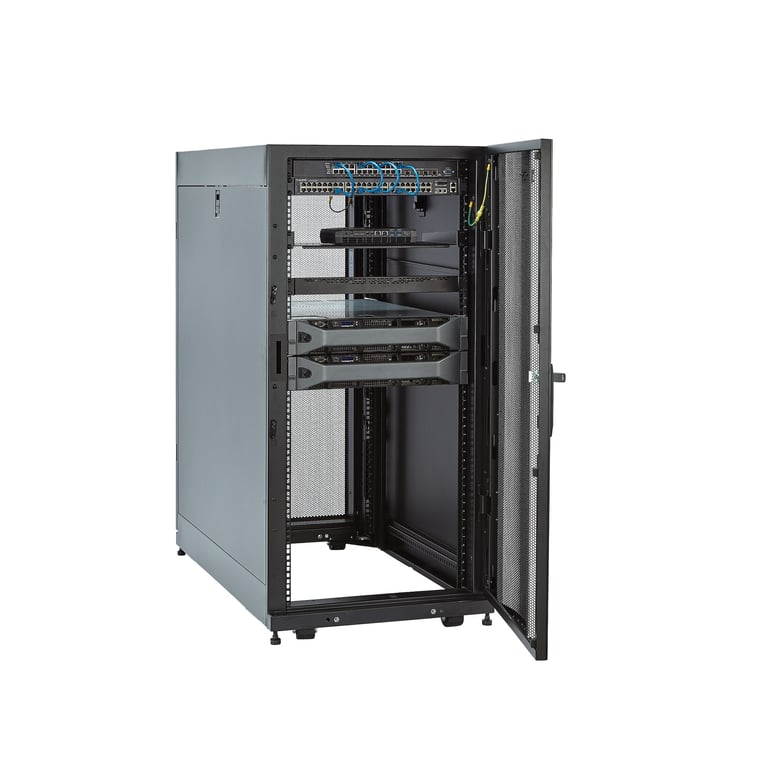 StarTech.com Armoire Rack Serveur 25U à 4 Montants Armoire Verrouillable 19 pour OrdinateurAVÉquipement IT Rack Réseau pour BureauDomicile avec Roulettes et Rails de Montage Ajustables Neuf - vue 2