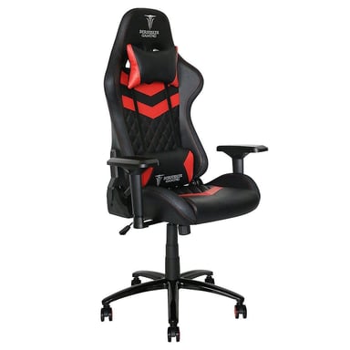 Silla gaming BERSERKER GAMING Thor Luxury 4D 360° Negro Rojo, similicuir, respaldo 85x55 cm, reposabrazos ajustables, inclinación 90-180°, mecanismo de palanca
