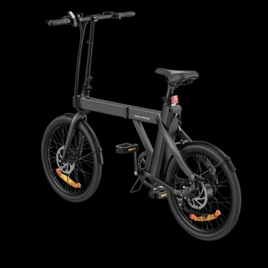 Bicicleta eléctrica urbana plegable ENGWE P20 de 250 W para desplazamientos diarios con sensor de par 36 V 9,6 Ah-Negro