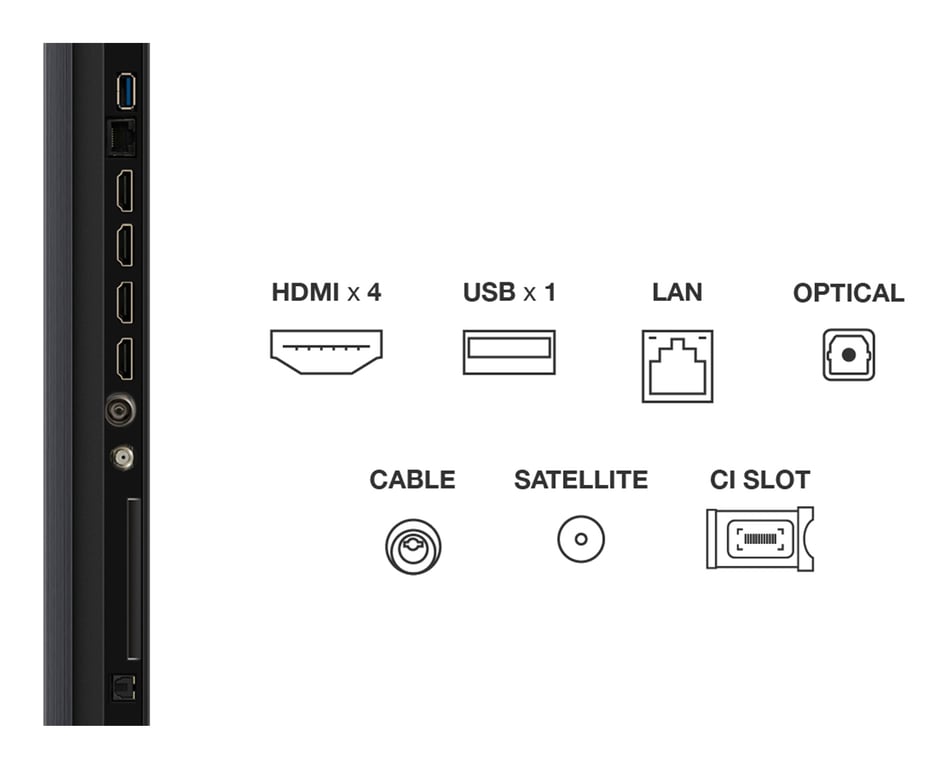 TCL 98C6K 98" 247 cm QD Mini LED 4K 2025 - vue 3