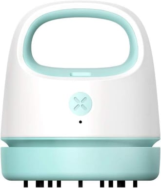 Mini aspirateur de table rechargeable par USB bleu